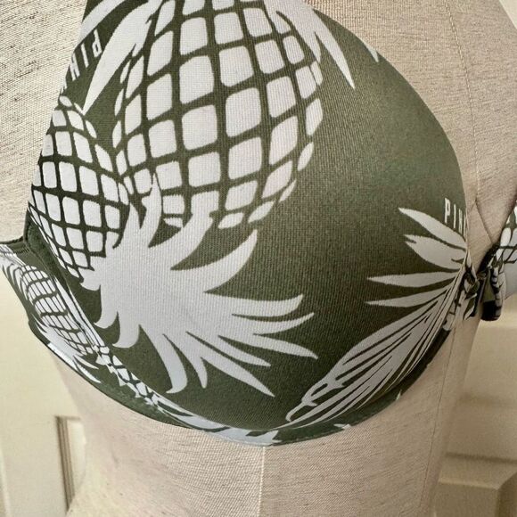 Victoria’s Secret Wear Everywhere push up green pineapple bra - Picture 3 of 10
